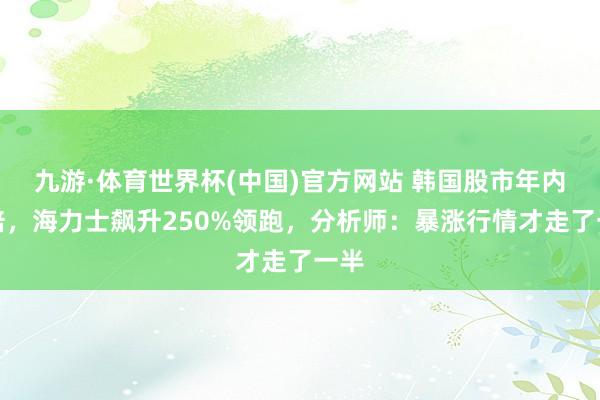 九游·体育世界杯(中国)官方网站 韩国股市年内翻倍，海力士飙升250%领跑，分析师：暴涨行情才走了一半