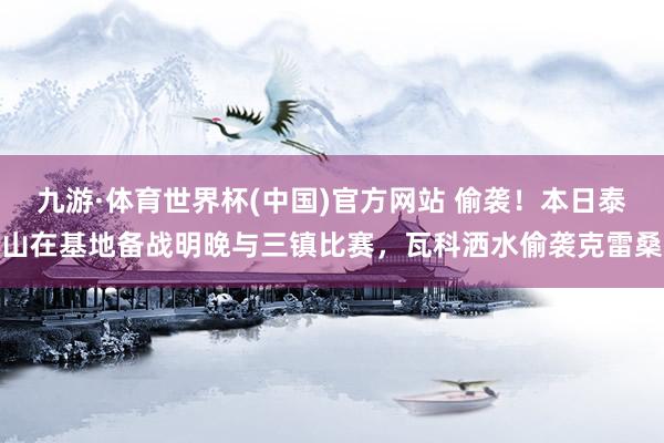 九游·体育世界杯(中国)官方网站 偷袭！本日泰山在基地备战明晚与三镇比赛，瓦科洒水偷袭克雷桑